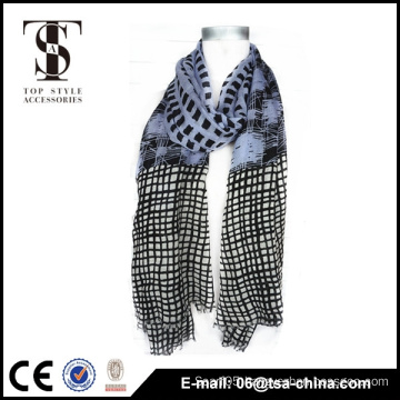 Print acrylic soft Scarf in newest famous design shawl